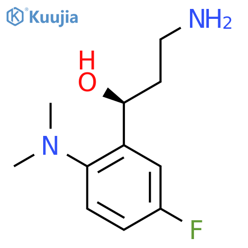 (1S)-3-amino-1-2-(dimethylamino)-5-fluorophenylpropan-1-ol structure