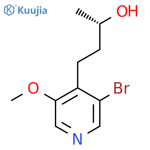 (2S)-4-(3-bromo-5-methoxypyridin-4-yl)butan-2-ol structure