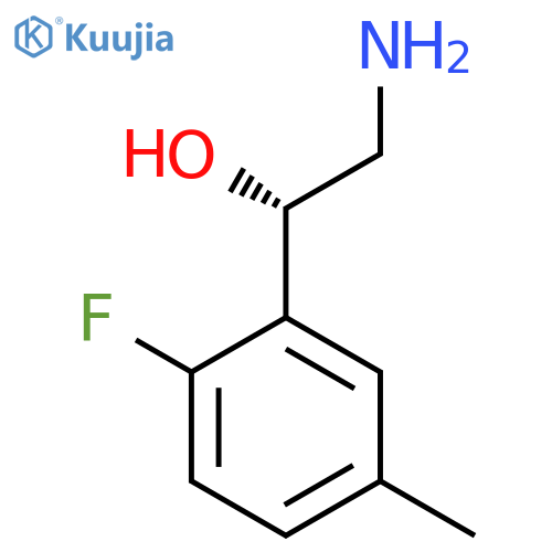 (1S)-2-amino-1-(2-fluoro-5-methylphenyl)ethan-1-ol structure