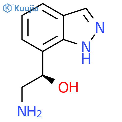 (1R)-2-amino-1-(1H-indazol-7-yl)ethan-1-ol structure