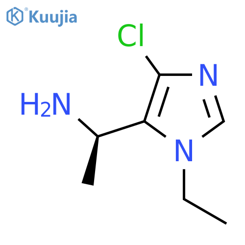 (1R)-1-(4-chloro-1-ethyl-1H-imidazol-5-yl)ethan-1-amine structure