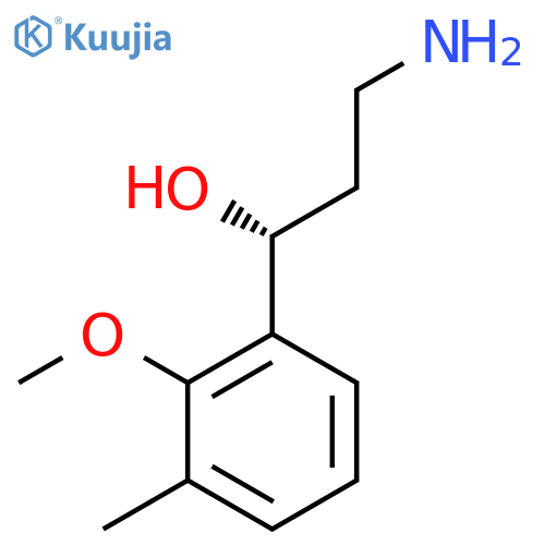 (1R)-3-amino-1-(2-methoxy-3-methylphenyl)propan-1-ol structure