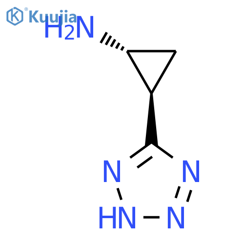 rac-(1R,2R)-2-(1H-1,2,3,4-tetrazol-5-yl)cyclopropan-1-amine structure