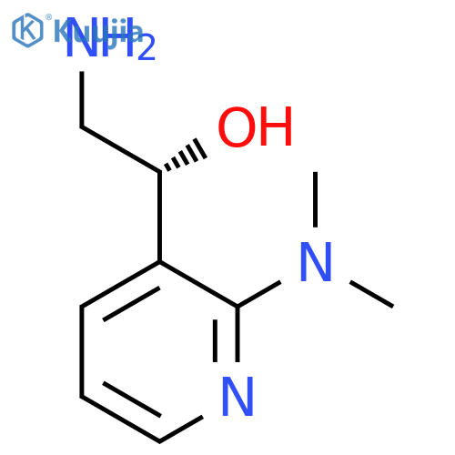 (1R)-2-amino-1-2-(dimethylamino)pyridin-3-ylethan-1-ol structure