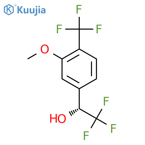 (1R)-2,2,2-trifluoro-1-3-methoxy-4-(trifluoromethyl)phenylethan-1-ol structure