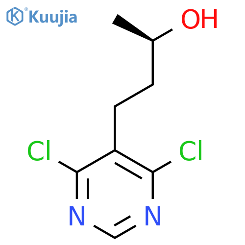 (2R)-4-(4,6-dichloropyrimidin-5-yl)butan-2-ol structure