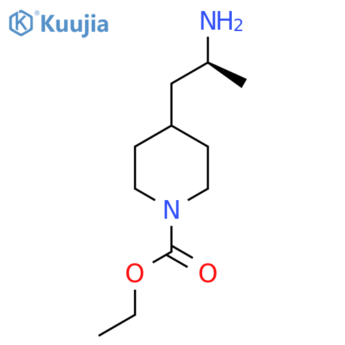 ethyl 4-(2S)-2-aminopropylpiperidine-1-carboxylate structure