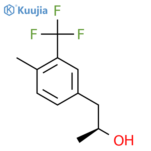 (2S)-1-4-methyl-3-(trifluoromethyl)phenylpropan-2-ol structure