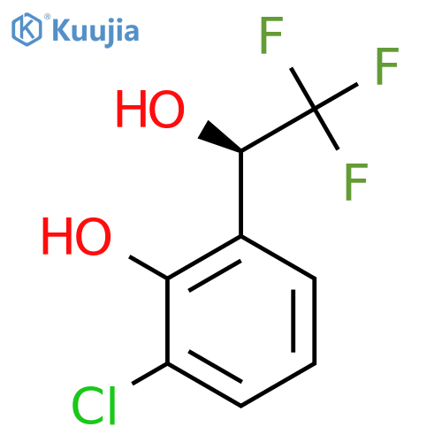 2-chloro-6-(1R)-2,2,2-trifluoro-1-hydroxyethylphenol structure