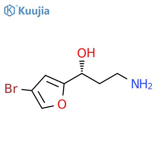 (1R)-3-amino-1-(4-bromofuran-2-yl)propan-1-ol structure