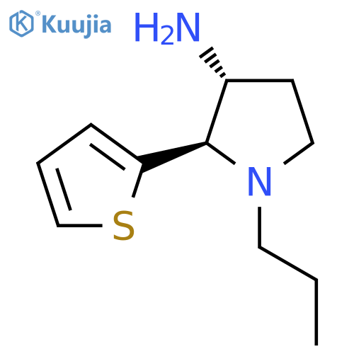 1-propyl-2-(thiophen-2-yl)pyrrolidin-3-amine structure