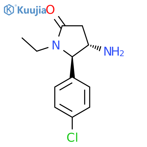 4-Amino-5-(4-chlorophenyl)-1-ethylpyrrolidin-2-one structure