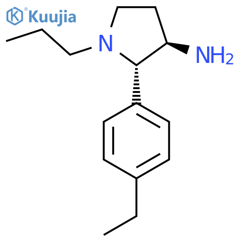 2-(4-ethylphenyl)-1-propylpyrrolidin-3-amine structure