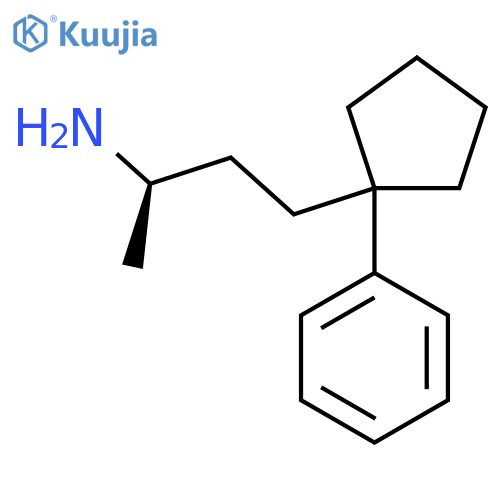 (2R)-4-(1-phenylcyclopentyl)butan-2-amine structure