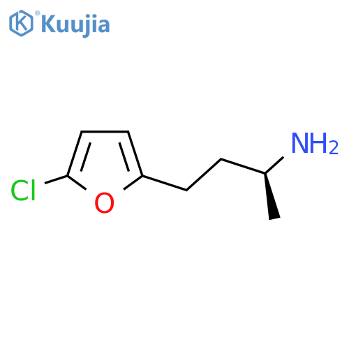 (2S)-4-(5-chlorofuran-2-yl)butan-2-amine structure