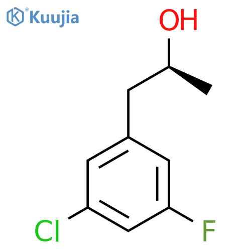 (2S)-1-(3-chloro-5-fluorophenyl)propan-2-ol structure