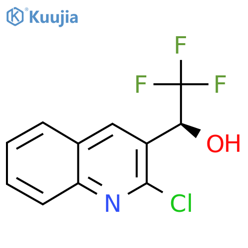 (1S)-1-(2-chloroquinolin-3-yl)-2,2,2-trifluoroethan-1-ol structure