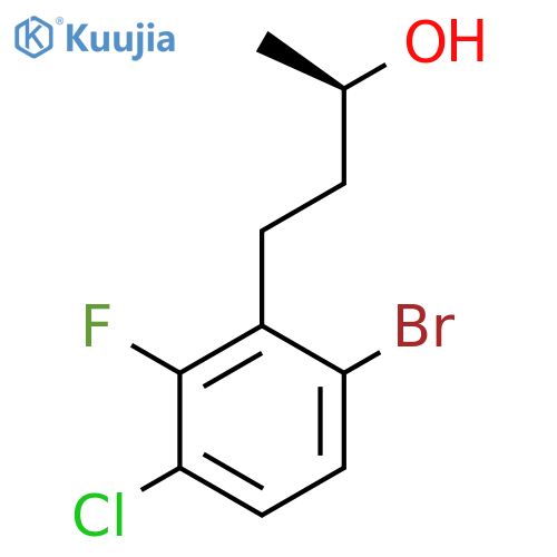 (2R)-4-(6-bromo-3-chloro-2-fluorophenyl)butan-2-ol structure
