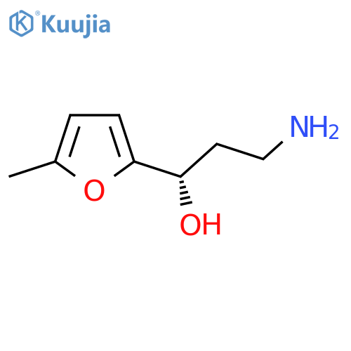 (1S)-3-amino-1-(5-methylfuran-2-yl)propan-1-ol structure