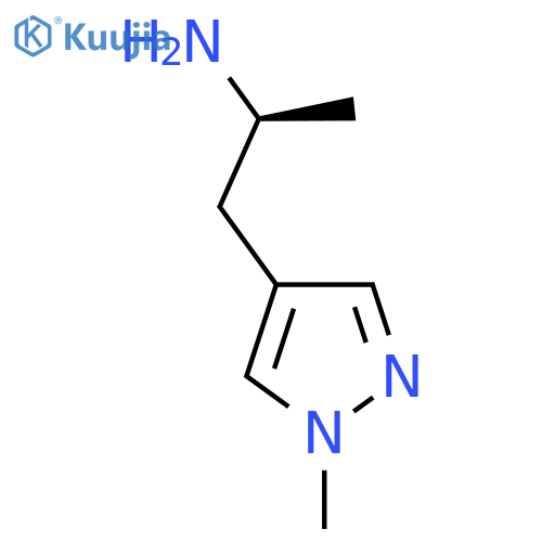 (2S)-1-(1-methyl-1H-pyrazol-4-yl)propan-2-amine structure