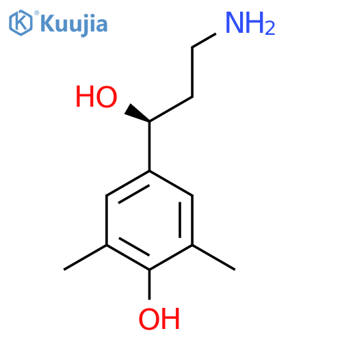 4-(1S)-3-amino-1-hydroxypropyl-2,6-dimethylphenol structure