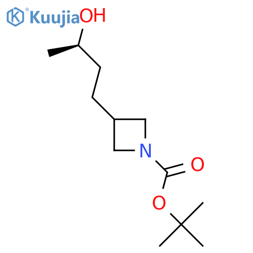 tert-butyl 3-(3R)-3-hydroxybutylazetidine-1-carboxylate structure