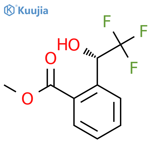 methyl 2-(1S)-2,2,2-trifluoro-1-hydroxyethylbenzoate structure