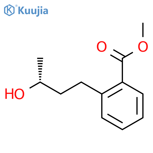 methyl 2-(3R)-3-hydroxybutylbenzoate structure