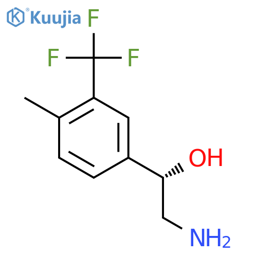 (1S)-2-amino-1-4-methyl-3-(trifluoromethyl)phenylethan-1-ol structure