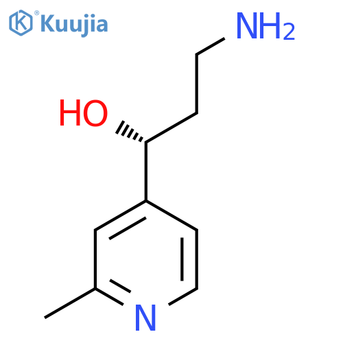 (1R)-3-amino-1-(2-methylpyridin-4-yl)propan-1-ol structure