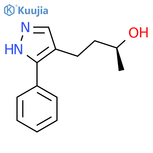 (2S)-4-(3-phenyl-1H-pyrazol-4-yl)butan-2-ol structure