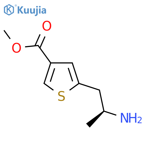 methyl 5-(2S)-2-aminopropylthiophene-3-carboxylate structure