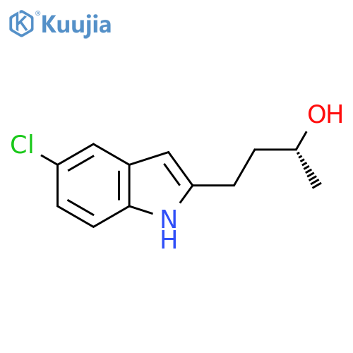 (2R)-4-(5-chloro-1H-indol-2-yl)butan-2-ol structure