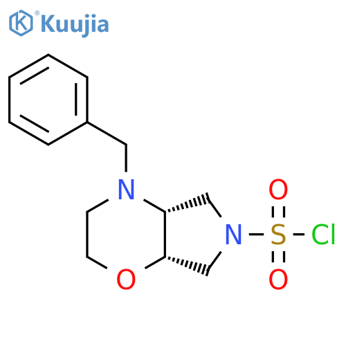 4-benzyl-octahydropyrrolo3,4-bmorpholine-6-sulfonyl chloride structure