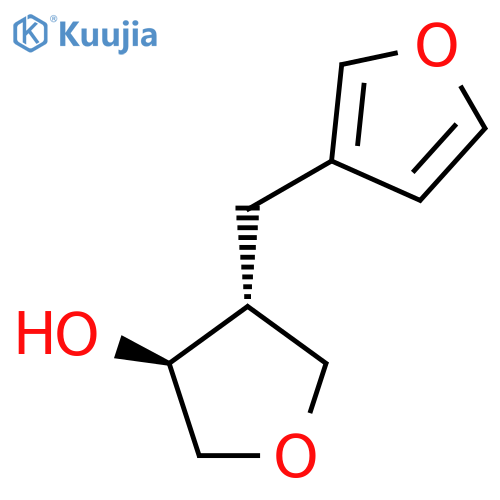 rac-(3R,4S)-4-(furan-3-yl)methyloxolan-3-ol structure