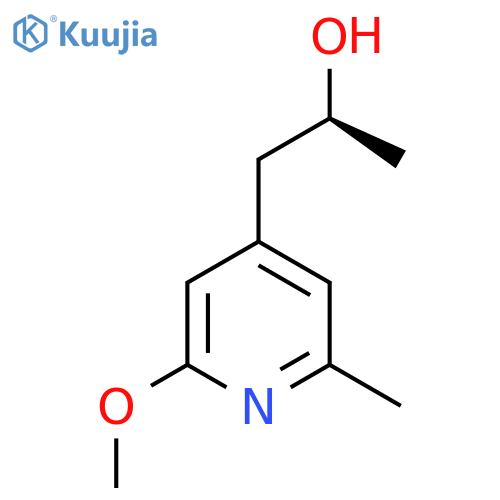 (2S)-1-(2-methoxy-6-methylpyridin-4-yl)propan-2-ol structure