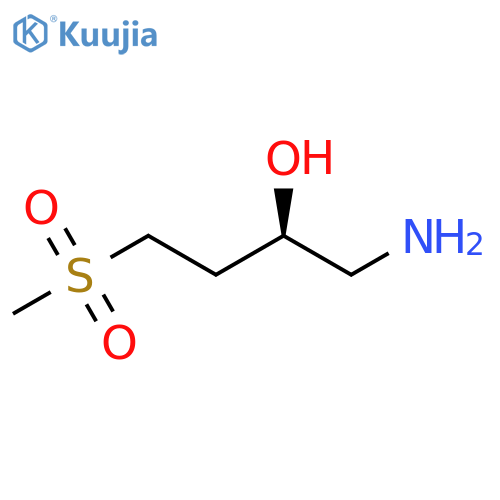 (2R)-1-amino-4-methanesulfonylbutan-2-ol structure