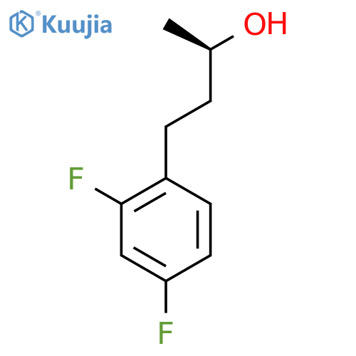 (2R)-4-(2,4-difluorophenyl)butan-2-ol structure