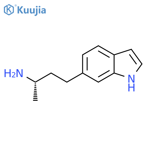 (2S)-4-(1H-indol-6-yl)butan-2-amine structure