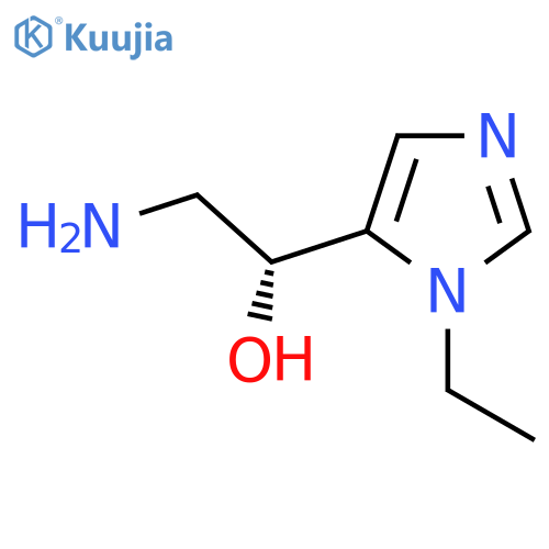 (1R)-2-amino-1-(1-ethyl-1H-imidazol-5-yl)ethan-1-ol structure