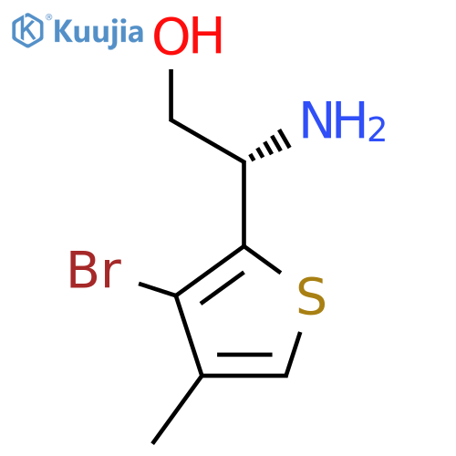 (2S)-2-amino-2-(3-bromo-4-methylthiophen-2-yl)ethan-1-ol structure