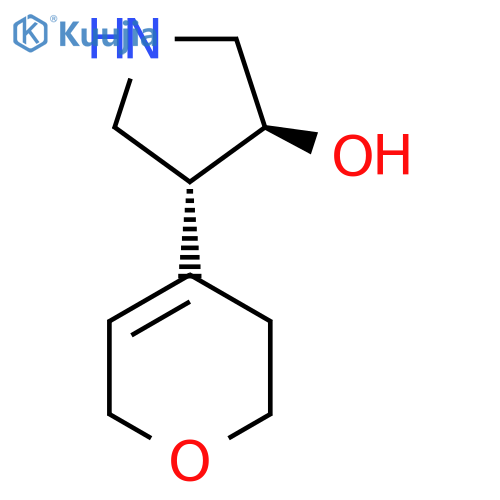 rac-(3R,4S)-4-(3,6-dihydro-2H-pyran-4-yl)pyrrolidin-3-ol structure