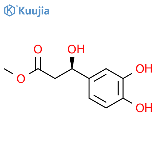 methyl (3R)-3-(3,4-dihydroxyphenyl)-3-hydroxypropanoate structure