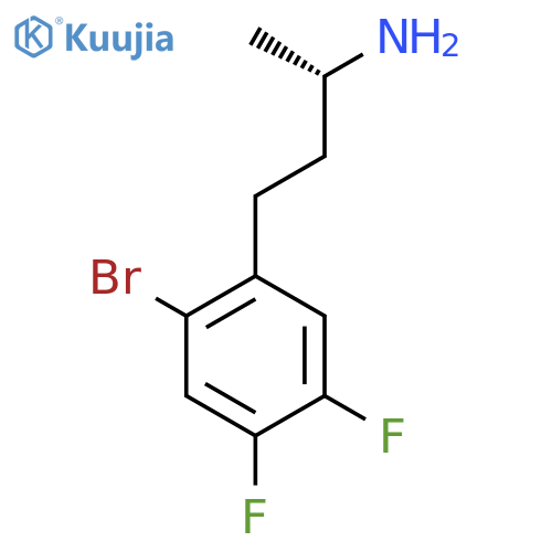 (2S)-4-(2-bromo-4,5-difluorophenyl)butan-2-amine structure