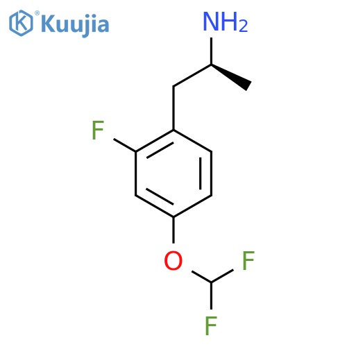 (2S)-1-4-(difluoromethoxy)-2-fluorophenylpropan-2-amine structure