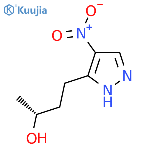 (2R)-4-(4-nitro-1H-pyrazol-3-yl)butan-2-ol structure