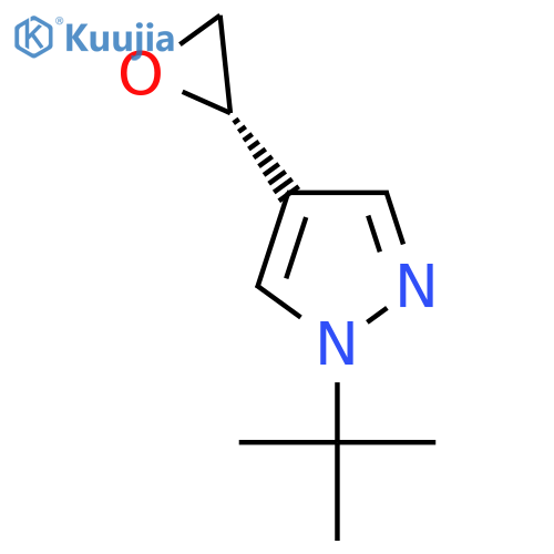 1-tert-butyl-4-(2S)-oxiran-2-yl-1H-pyrazole structure