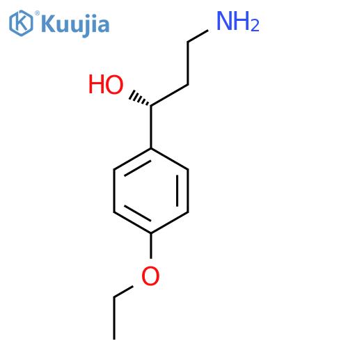 (1R)-3-amino-1-(4-ethoxyphenyl)propan-1-ol structure