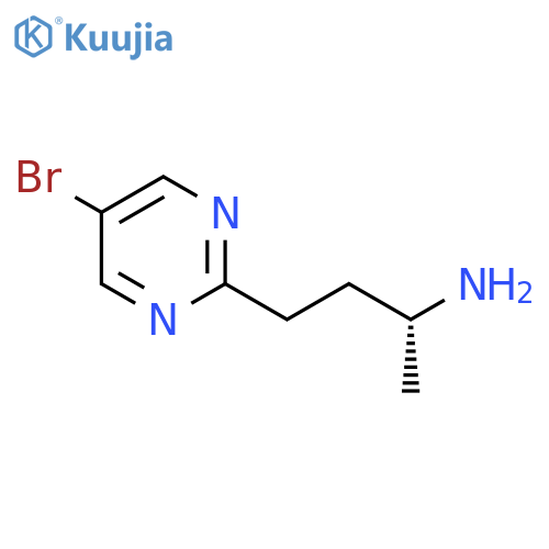 (2R)-4-(5-bromopyrimidin-2-yl)butan-2-amine structure