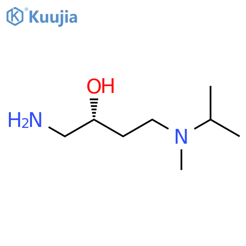 (2R)-1-amino-4-methyl(propan-2-yl)aminobutan-2-ol structure